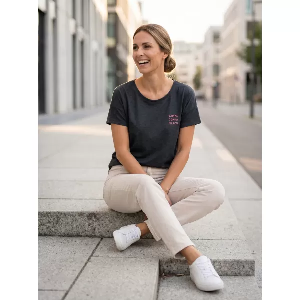  Frauen t -Shirt mit kurzen Ärmeln SAM 73 SIAN WT 820 SCHWARZ 