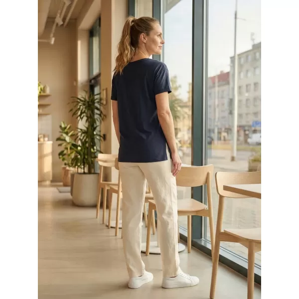 Frauen t -Shirt mit kurzen Ärmeln SAM 73 NINA WT 818 DUNKELBLAU 
