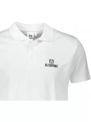 Herren-Funktions-T-Shirt mit Kragen ALTISPORT ALM006217 WEIß
