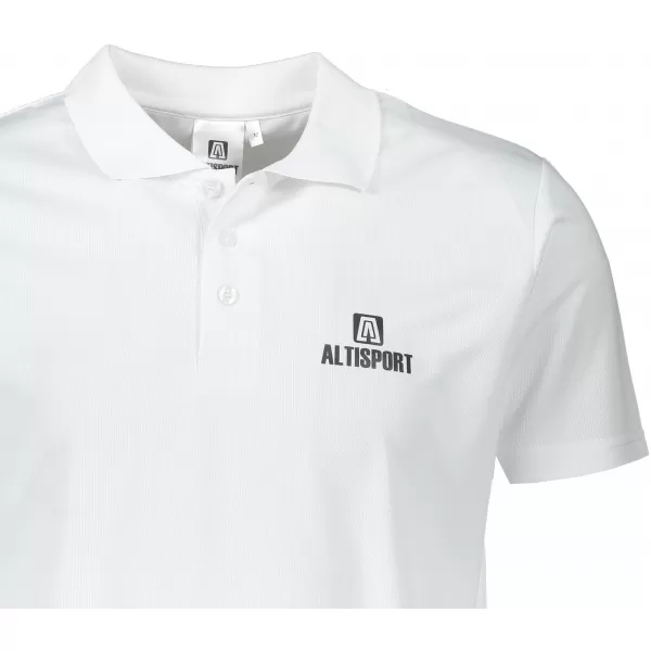  Herren-Funktions-T-Shirt mit Kragen ALTISPORT ALM006217 WEIß 