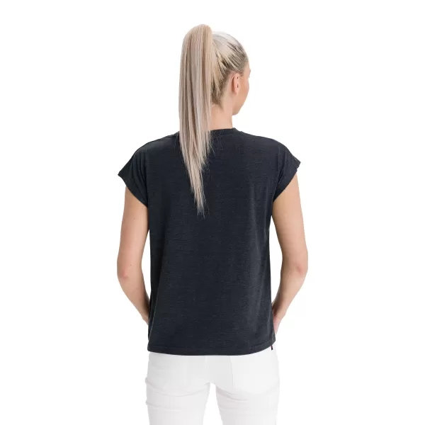  Frauen t -Shirt mit kurzen Ärmeln SAM 73 ROBYN WT 814 SCHWARZ 