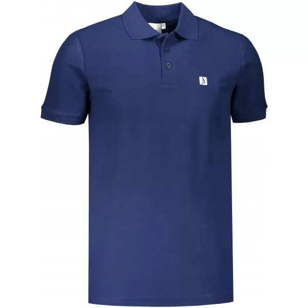  Pánské triko s límečkem ALTISPORT CARRYOVER ALM065203 PŮLNOČNÍ MODRÁ 