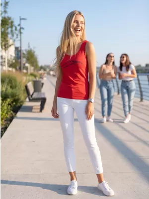 Dámské tílko ALTISPORT CARRYOVER ALW001136 ČERVENÁ