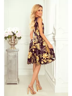Kleid NUMOCO A114-13 SCHWARZ -GOLD