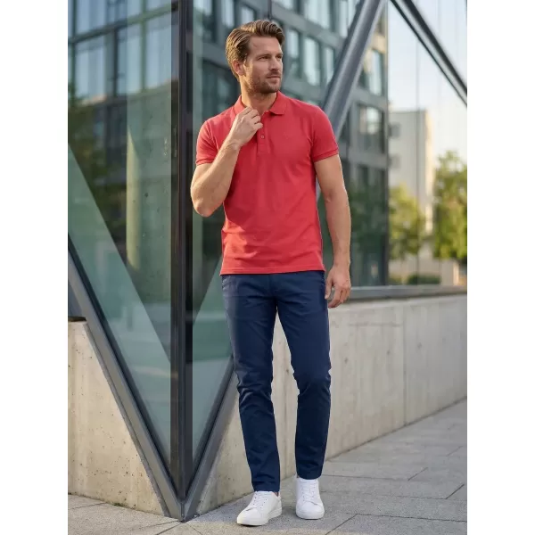  Herren-T-Shirt KIXMI LOUIS ROT 