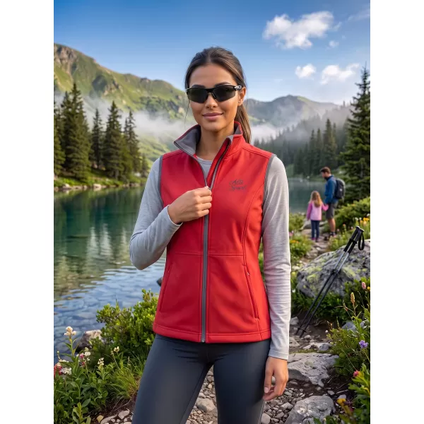  Softshellweste für Damen ALTISPORT ALW056516 ROT 