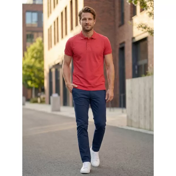  Herren-T-Shirt KIXMI LOUIS ROT 