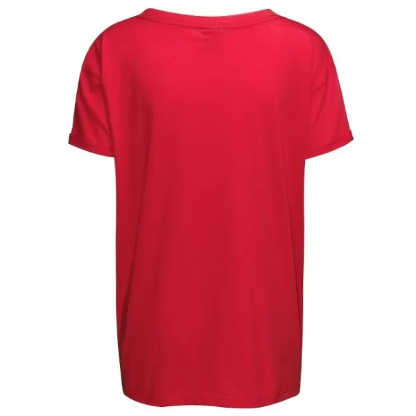  Frauen t -Shirt mit kurzen Ärmeln SAM 73 NINA WT 818 ROT 
