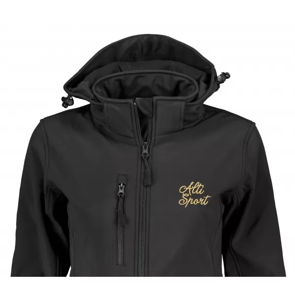  Softshelljacke für Damen ALTISPORT ALW056521 SCHWARZ 
