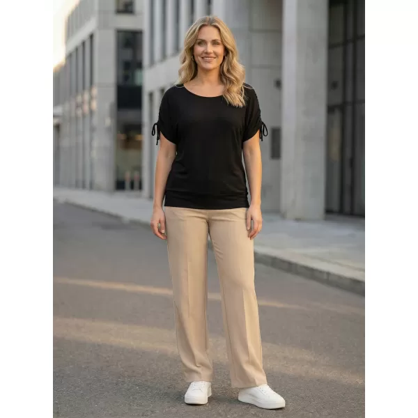  Frauen t -Shirt mit kurzen Ärmeln SAM 73 SUSAN WT 813 SCHWARZ 