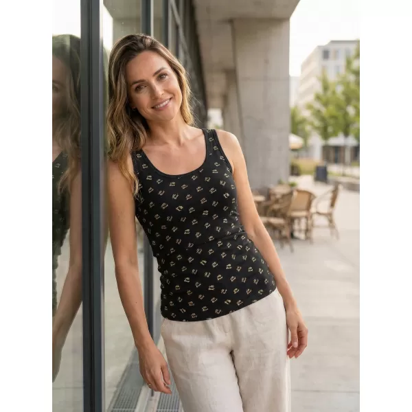  Damen-Tanktop ALTISPORT LUCIA LTST775 SCHWARZER DRUCK 