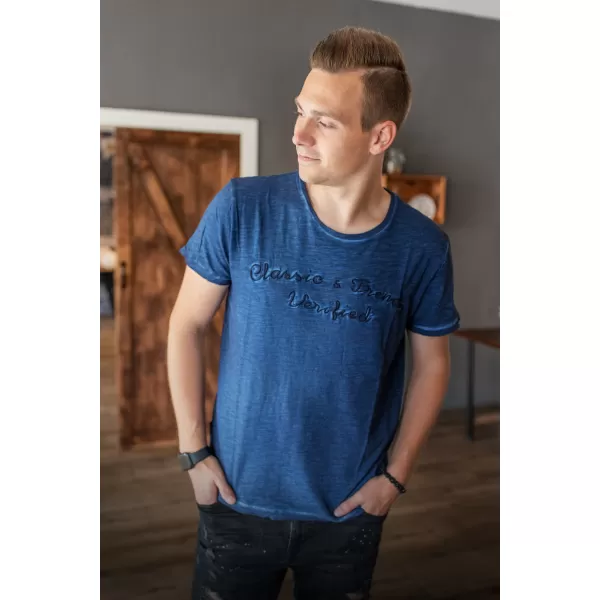  Herren-T-Shirt KIXMI LINBERG DUNKELBLAU 