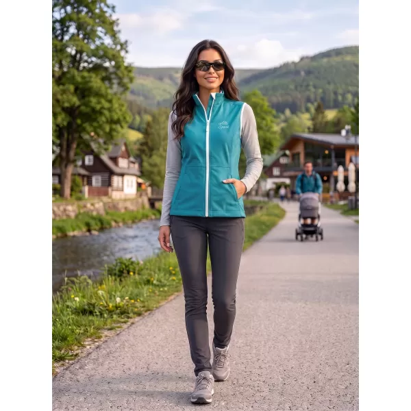  Softshellweste für Damen ALTISPORT ALW056516 DUNKLES TÜRKIS 