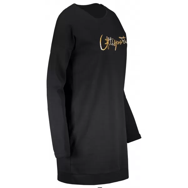  Erweitertes Damen-Sweatshirt ALTISPORT CEINA LSWT307 SCHWARZ 