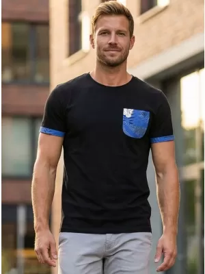 Herren-T-Shirt KIXMI LARKIN SCHWARZ