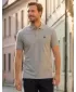 Pánské triko s límečkem ALTISPORT CARRYOVER ALM065203 TMAVĚ ŠEDÝ MELÍR