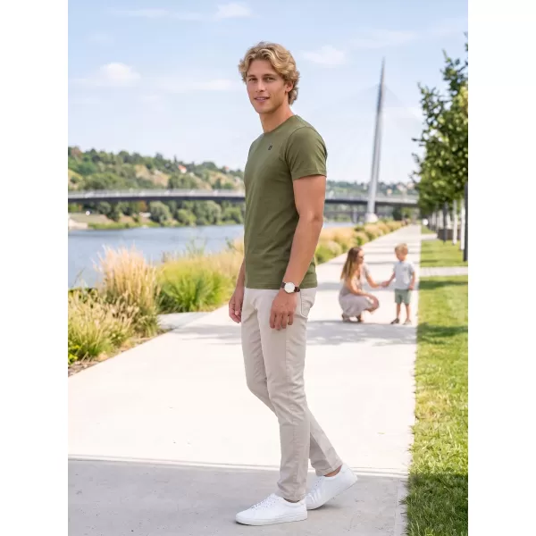  Pánské premium triko ALTISPORT CARRYOVER ALM065153 AVOCADO GREEN 