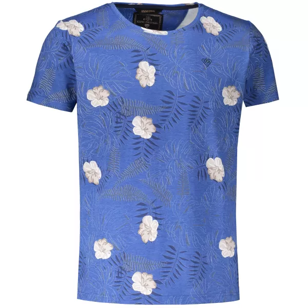  Herren-T-Shirt KIXMI LARRY BLAU 