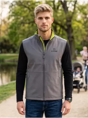 Herren-Softshellweste ALTISPORT ALM006517 STAHLGRAU