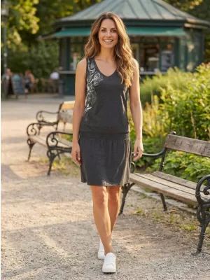 Kleid ALTISPORT ELAXA LSKT335 SCHWARZ