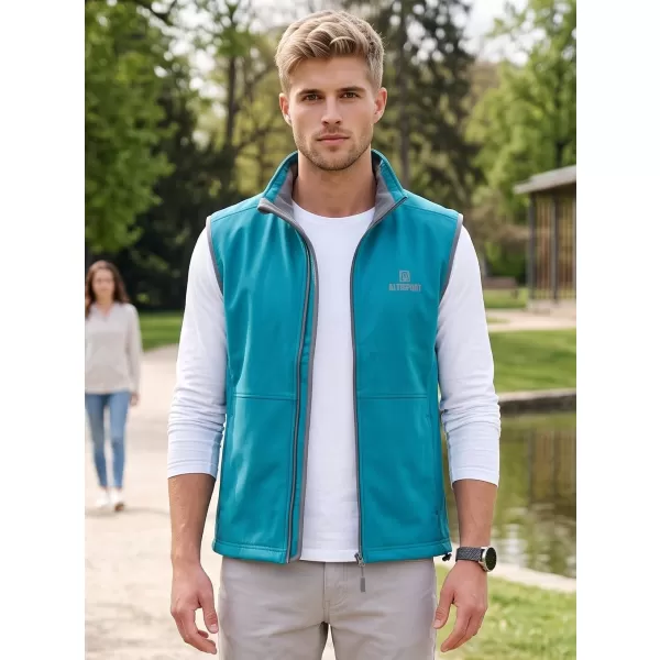  Herren-Softshellweste ALTISPORT ALM006517 DUNKLES TÜRKIS 