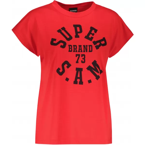  Frauen t -Shirt mit kurzen Ärmeln SAM 73 ROBYN WT 814 ROT 