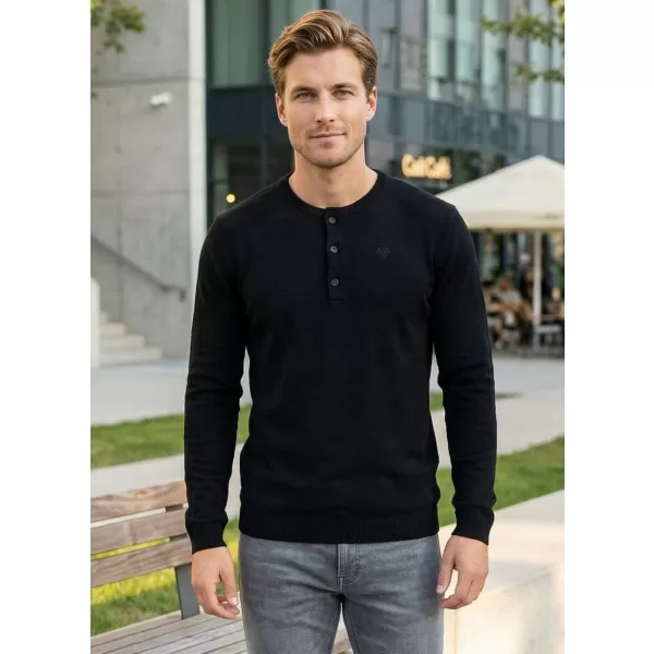  Herrenpullover KIXMI LAMONT SCHWARZ 