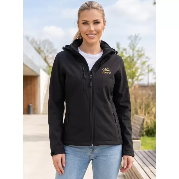  Softshelljacke für Damen ALTISPORT ALW056521 SCHWARZ 
