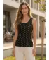 Damen-Tanktop ALTISPORT LUCIA LTST775 SCHWARZER DRUCK