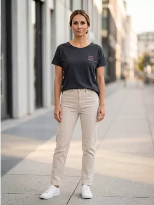 Frauen t -Shirt mit kurzen Ärmeln SAM 73 SIAN WT 820 SCHWARZ