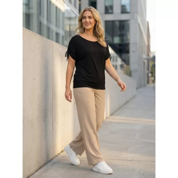  Frauen t -Shirt mit kurzen Ärmeln SAM 73 SUSAN WT 813 SCHWARZ 