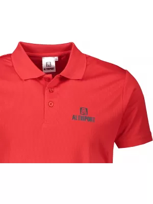 Herren-Funktions-T-Shirt mit Kragen ALTISPORT ALM006217 ROT