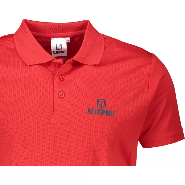  Herren-Funktions-T-Shirt mit Kragen ALTISPORT ALM006217 ROT 