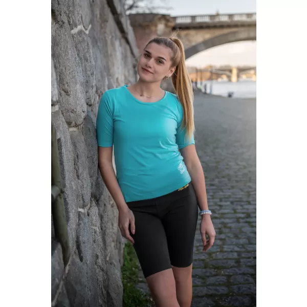  Elastische Damenshorts ALTISPORT GARKA LPAT530 SCHWARZ 