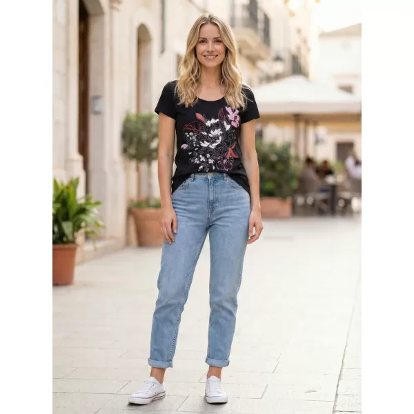  Damen-T-Shirt ALTISPORT DEJA LTST780 SCHWARZ 