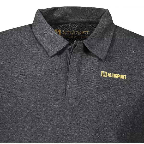  Herren-T-Shirt mit Kragen ALTISPORT WELLYN MTST647 SCHWARZ 