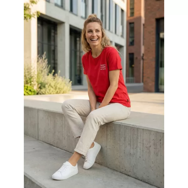  Frauen t -Shirt mit kurzen Ärmeln SAM 73 SIAN WT 820 ROT 