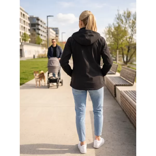  Softshelljacke für Damen ALTISPORT ALW056521 SCHWARZ 