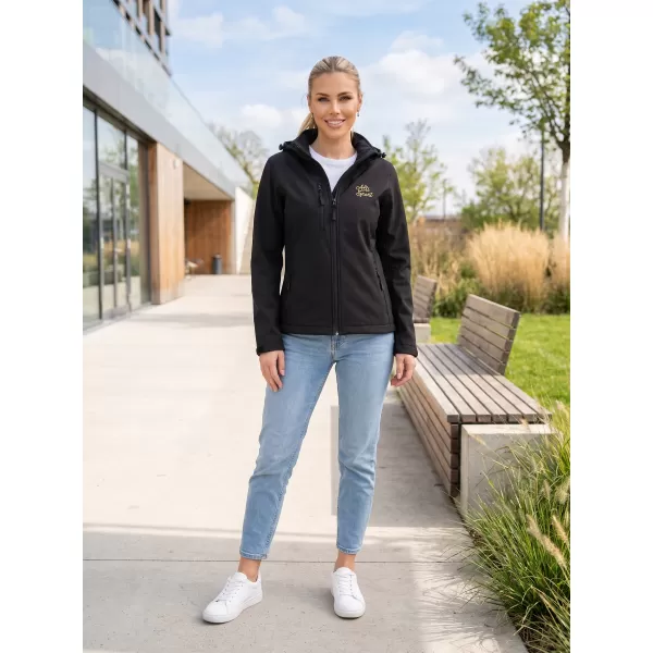  Softshelljacke für Damen ALTISPORT ALW056521 SCHWARZ 
