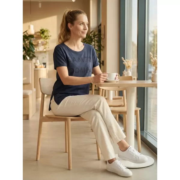 Frauen t -Shirt mit kurzen Ärmeln SAM 73 NINA WT 818 DUNKELBLAU 