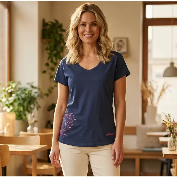 Damen-T-Shirt ALTISPORT ECYLA LTST767 DUNKELBLAU 
