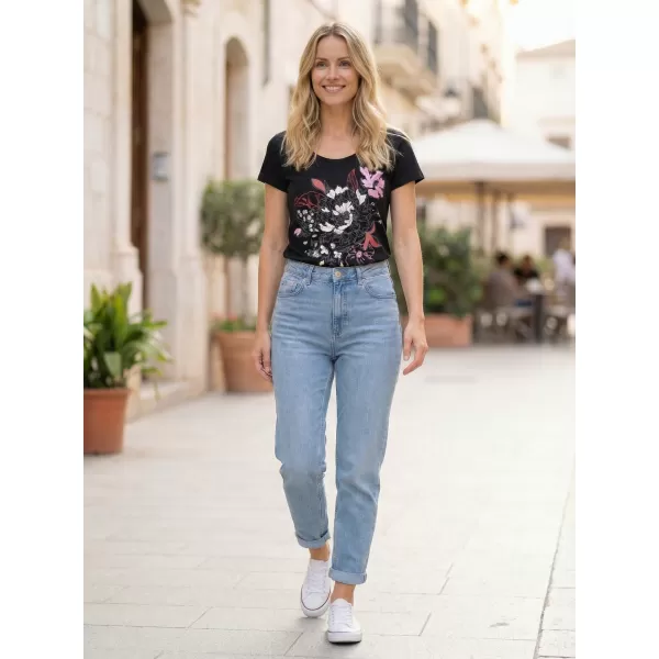  Damen-T-Shirt ALTISPORT DEJA LTST780 SCHWARZ 