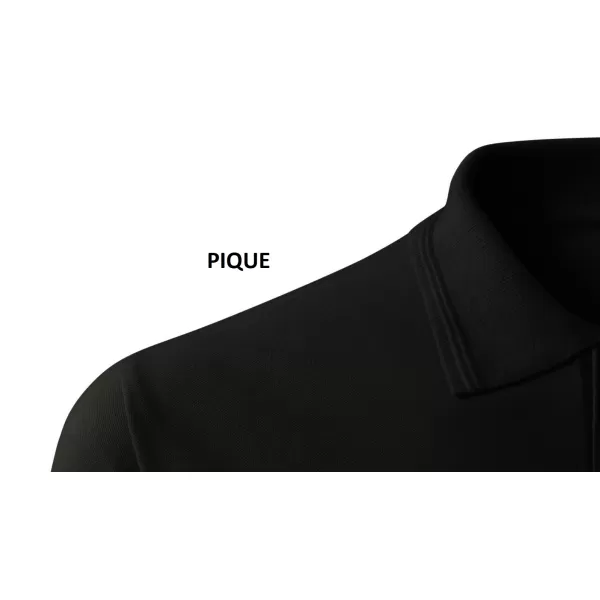  Pánské triko s límečkem ALTISPORT CARRYOVER ALM065203 ČERNOZLATÁ 