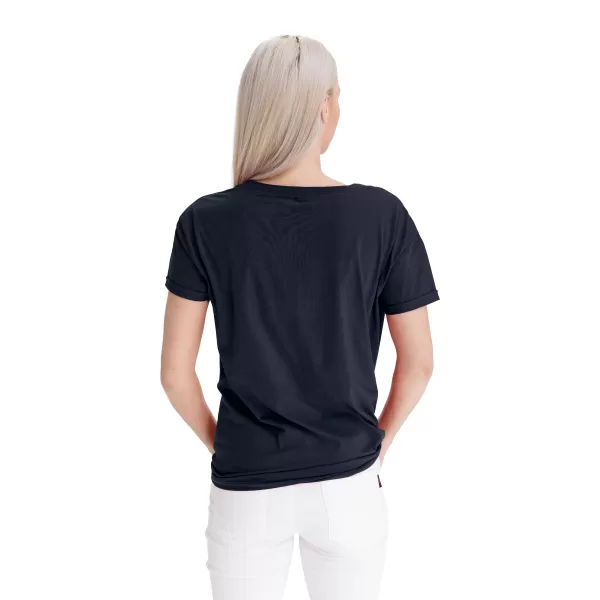  Frauen t -Shirt mit kurzen Ärmeln SAM 73 NINA WT 818 DUNKELBLAU 