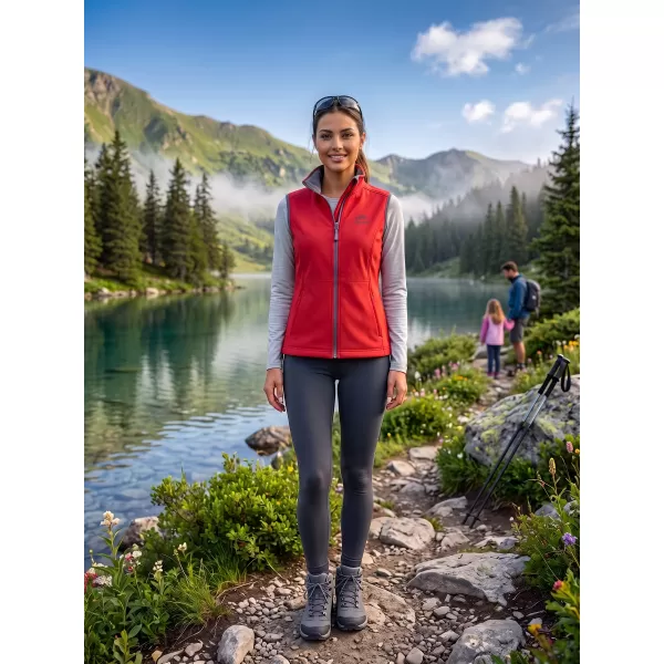  Softshellweste für Damen ALTISPORT ALW056516 ROT 