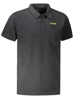 Herren-T-Shirt mit Kragen ALTISPORT WELLYN MTST647 SCHWARZ