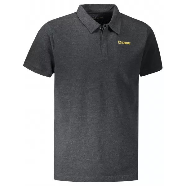  Herren-T-Shirt mit Kragen ALTISPORT WELLYN MTST647 SCHWARZ 