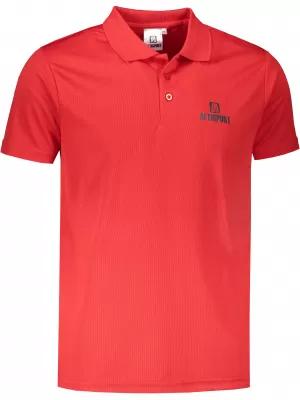 Herren-Funktions-T-Shirt mit Kragen ALTISPORT ALM006217 ROT
