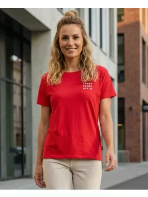 Frauen t -Shirt mit kurzen Ärmeln SAM 73 SIAN WT 820 ROT
