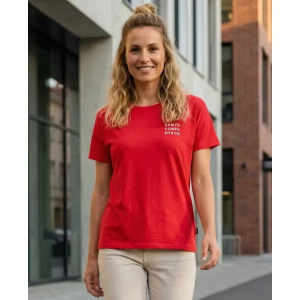  Frauen t -Shirt mit kurzen Ärmeln SAM 73 SIAN WT 820 ROT 